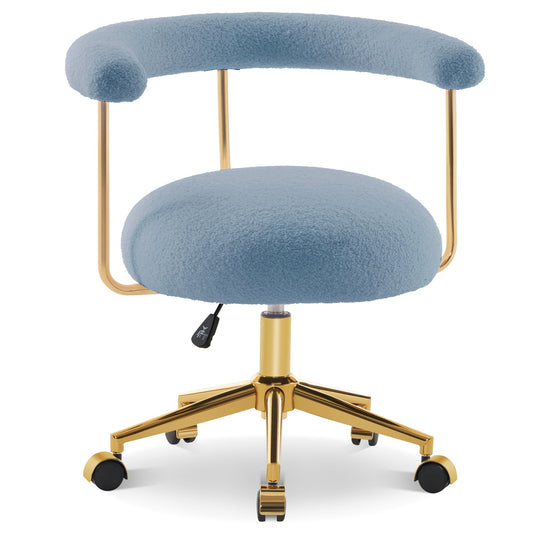 Nail Chair With Rolling Wheels Adjustable Makeup Vanity Chair 3527