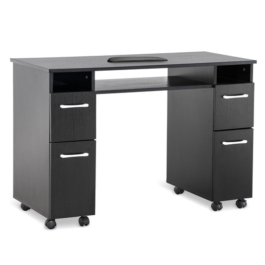 Manicure Table With Wheels Movable Nail Desk Salon Workstation 2600