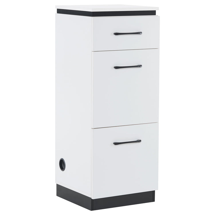 Multi-Purpose Salon Barber Cabinet With Holder&Plug Holes For Hair Styling 2002