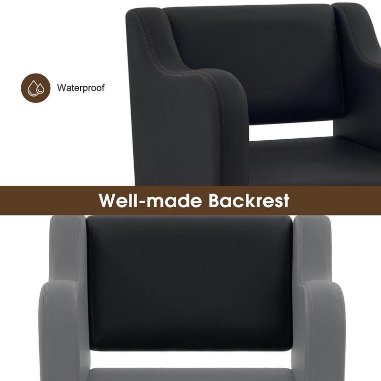 Salon Chair For Hair Stylist, Hydraulic Barber Styling Chair Brown 3802