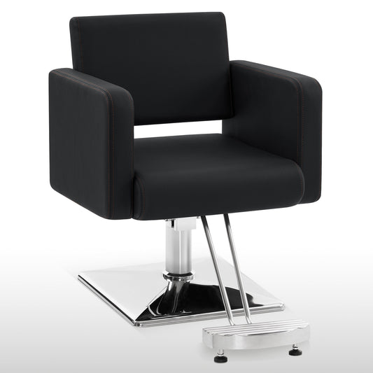 Styling Salon Chair For Hair Stylist, Black Hydraulic Barber Chair 3805