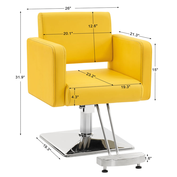 Styling Salon Chair For Hair Stylist, Black Hydraulic Barber Chair 3805