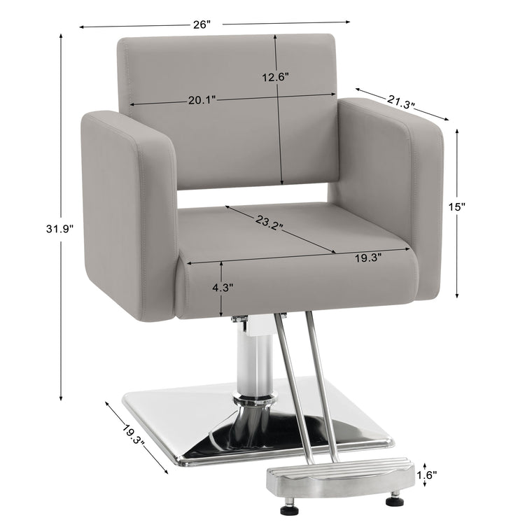 Styling Salon Chair For Hair Stylist, Black Hydraulic Barber Chair 3805