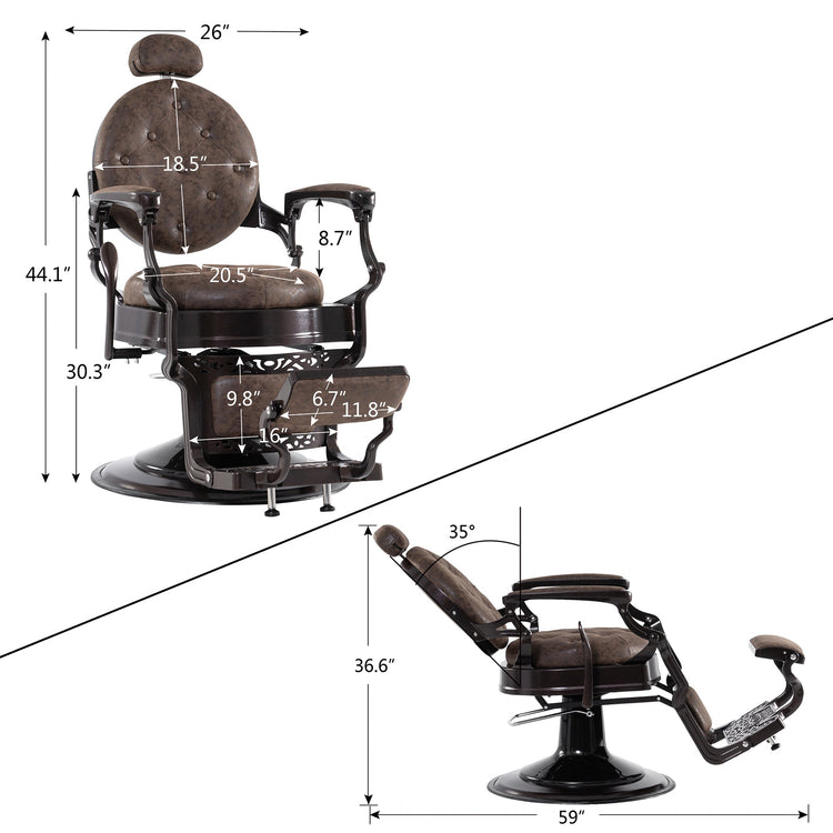 Maximilian Vintage Barber Chair