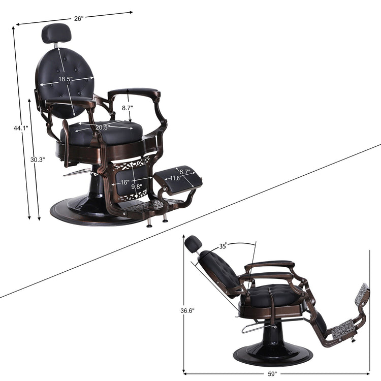 Maximilian Vintage Barber Chair