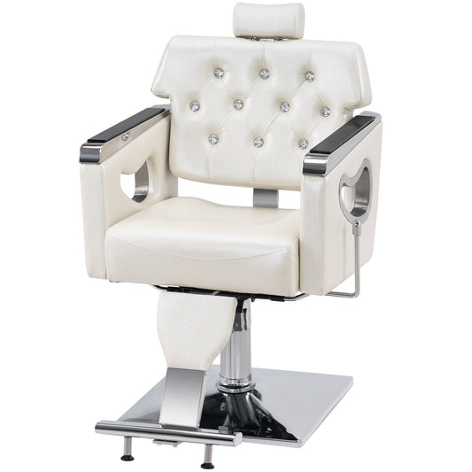 Reclining Barber Chair For Hair Stylist, Hair Beauty Spa Salon Chair 8132