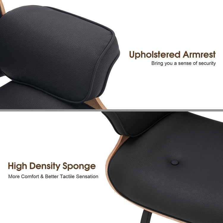 Hydraulic Salon Chair,Curved Wood Frame Hair Cutting Styling Chair 8261