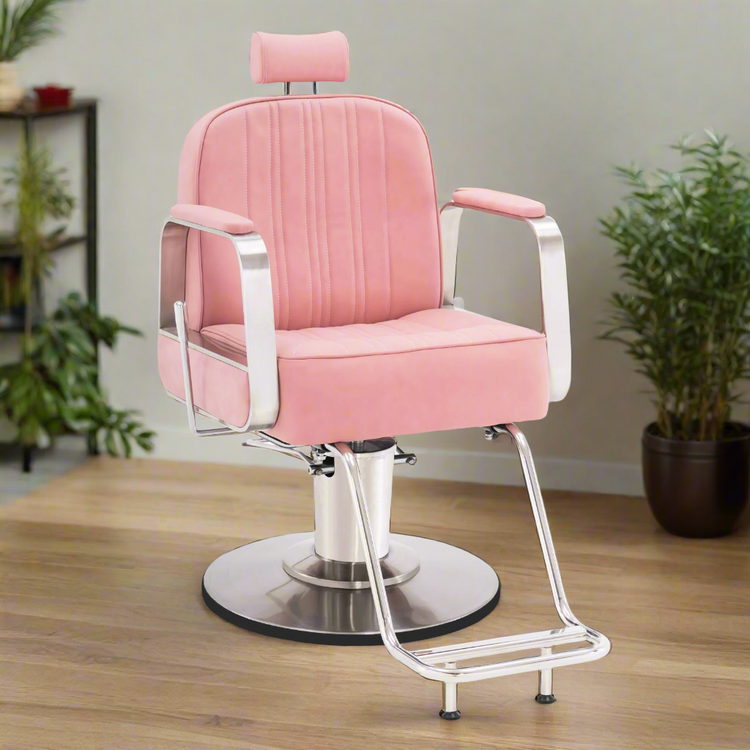 Barber Chair For Hair Stylist, All Purpose Reclining Salon Styling Chair 8548