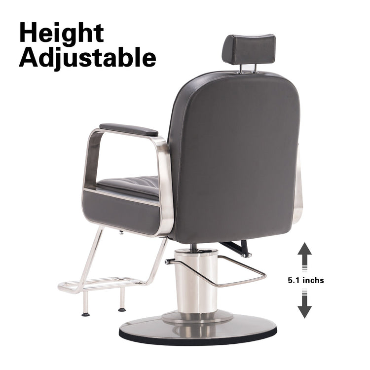 Barber Chair For Hair Stylist, All Purpose Reclining Salon Styling Chair 8548