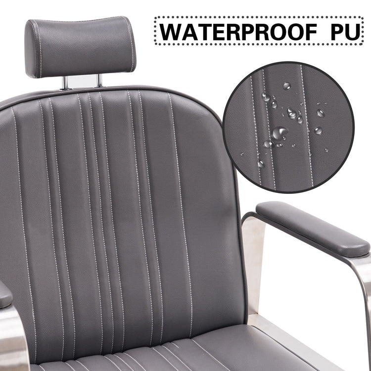 Barber Chair For Hair Stylist, All Purpose Reclining Salon Styling Chair 8548