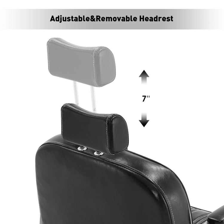 Barber Chair For Hair Stylist, All Purpose Reclining Salon Styling Chair 8548