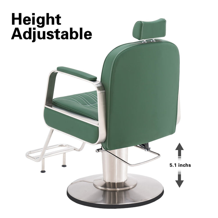 Barber Chair For Hair Stylist, All Purpose Reclining Salon Styling Chair 8548