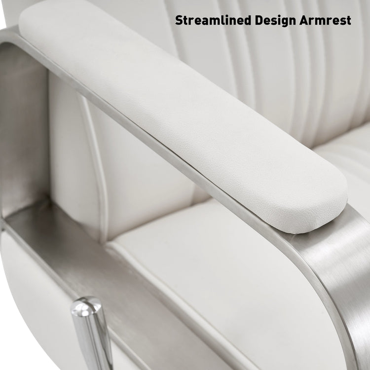Barber Chair For Hair Stylist, All Purpose Reclining Salon Styling Chair 8548