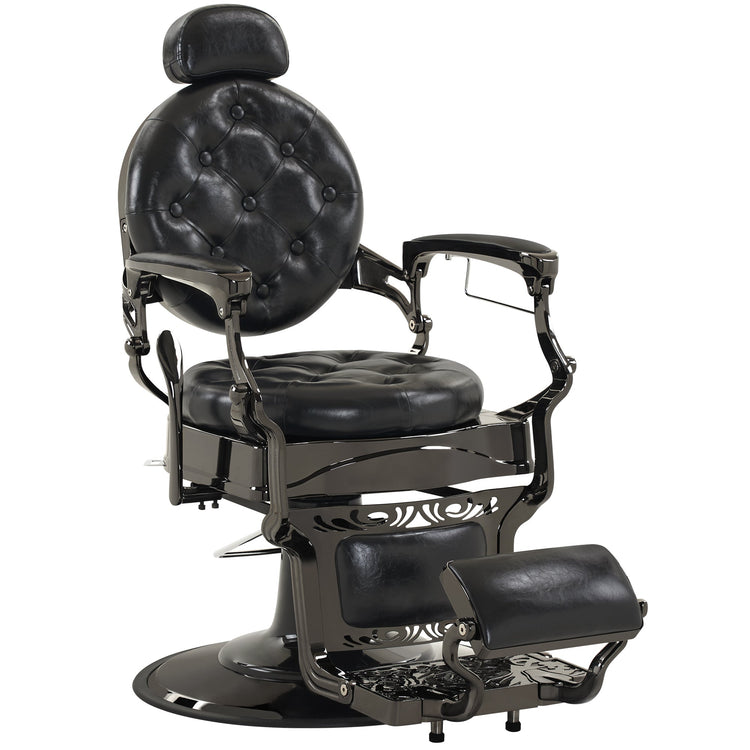 Vintage Barber Chair, Heavy Duty Metal Retro Reclining Salon Chair 8914