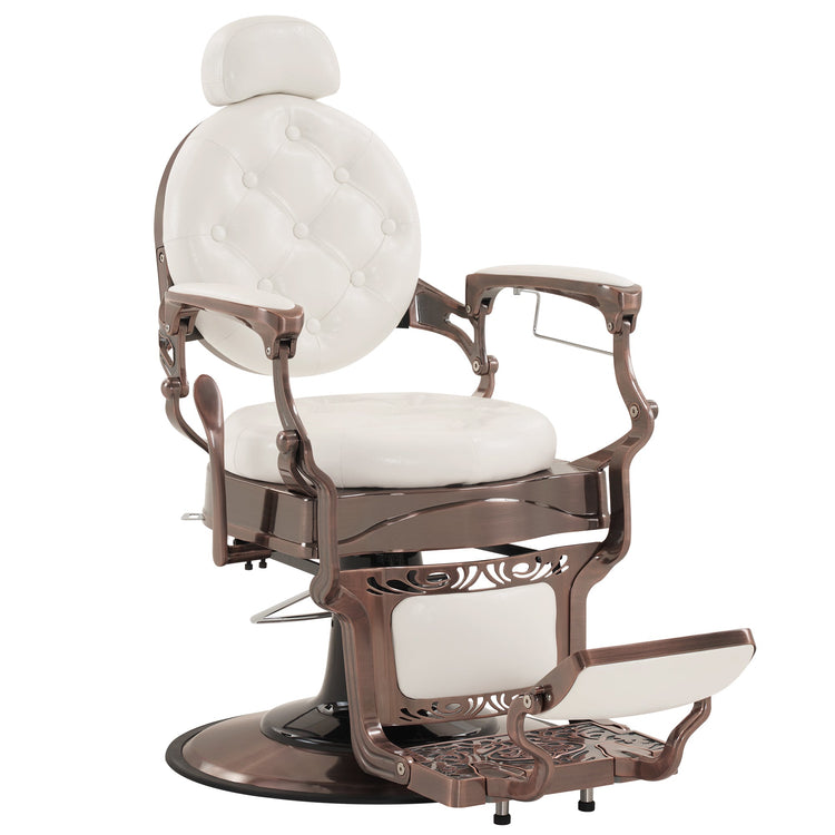 Vintage Barber Chair, Heavy Duty Metal Retro Reclining Salon Chair 8914