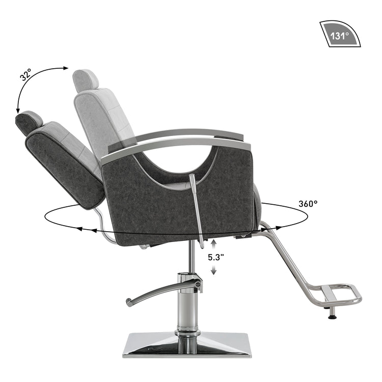 Barber Chair For Barbershop,Reclining Salon Chair For Hair Stylist 9180
