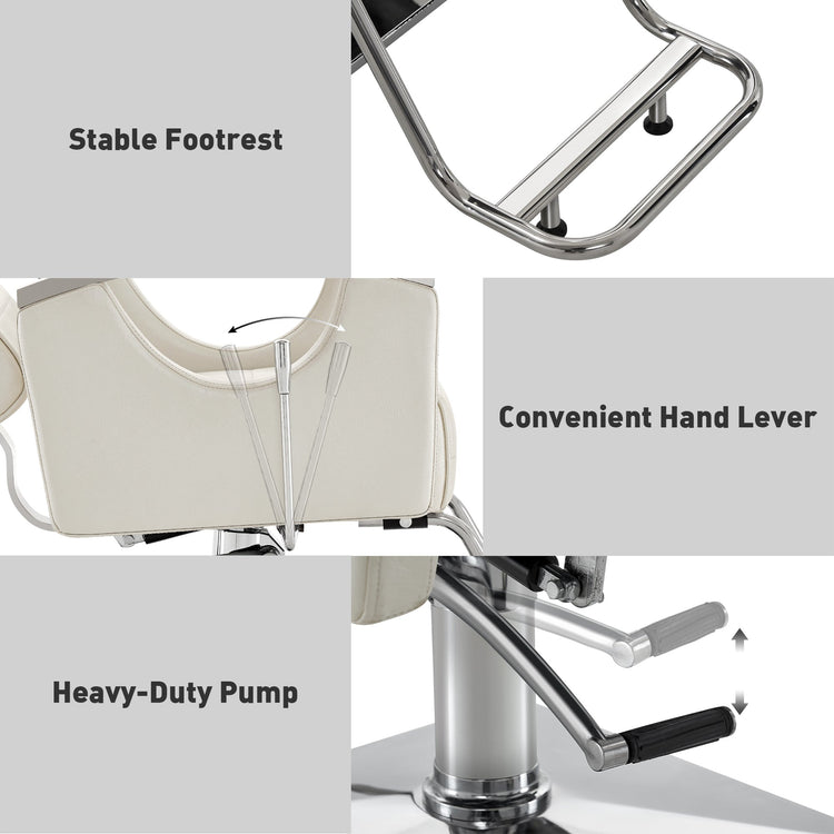 Barber Chair For Barbershop,Reclining Salon Chair For Hair Stylist 9180