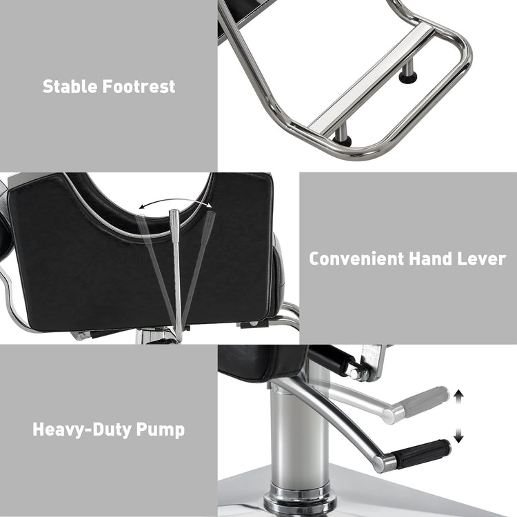 Barber Chair For Barbershop,Reclining Salon Chair For Hair Stylist 9180