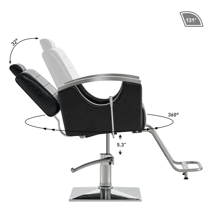 Barber Chair For Barbershop,Reclining Salon Chair For Hair Stylist 9180