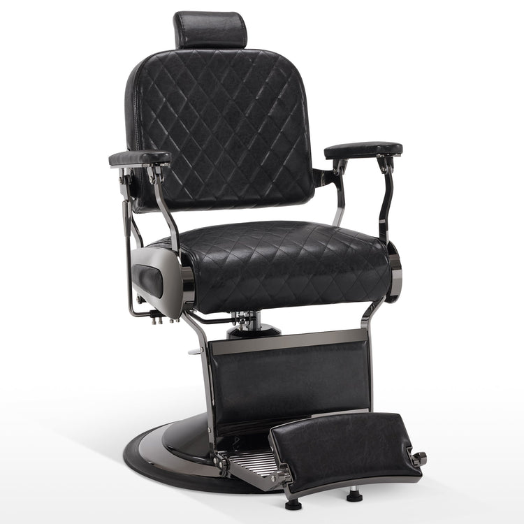 All Purpose Barber Chair With Headrest, Reclining Swivel Salon Chair 9453