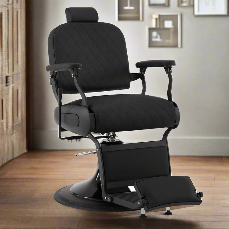All Purpose Barber Chair With Headrest, Reclining Swivel Salon Chair 9453