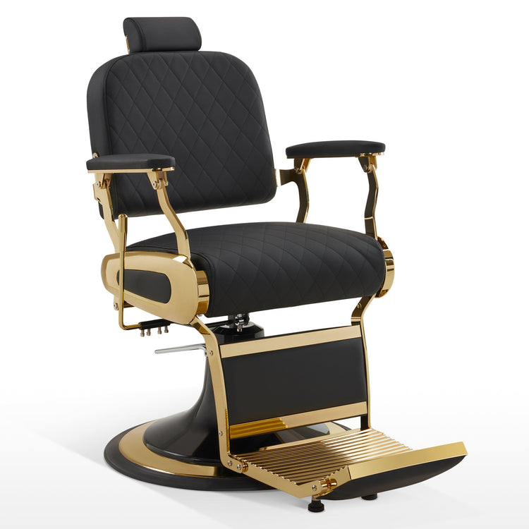 All Purpose Barber Chair With Headrest, Reclining Swivel Salon Chair 9453