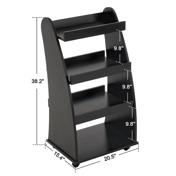 Maxine 4-Tier Rolling Storage Shelf Organizer