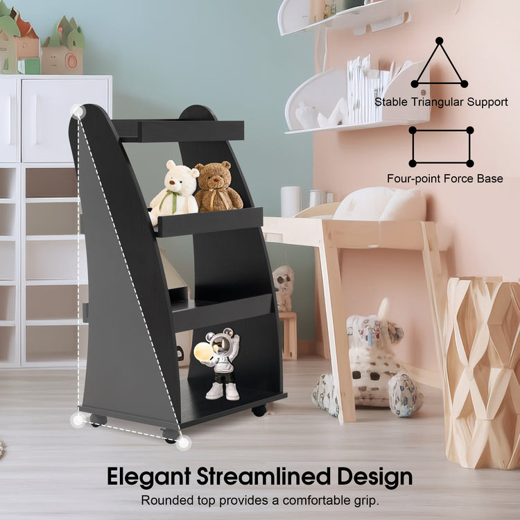 Maxine 4-Tier Rolling Storage Shelf Organizer