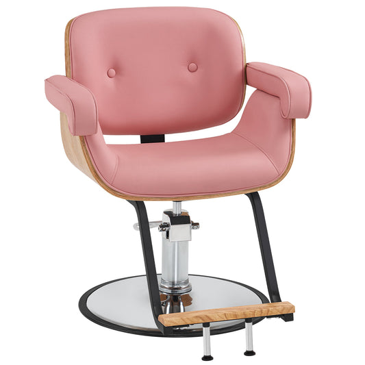 Wooden Swivel Salon Chair For Hair Stylist, Hair Styling Chair 9262