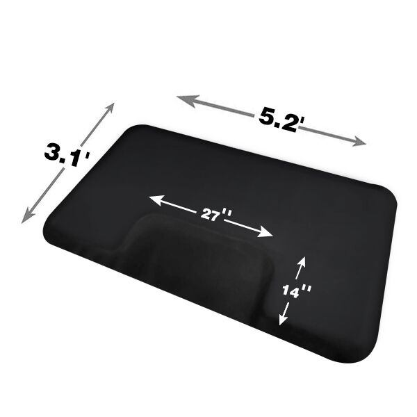 3'X5' Feet Salon Floor Mat Anti Fatigue Mat For Hair Stylist Rectangle 0.5" Thick 0040