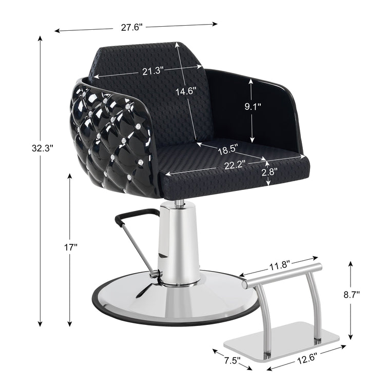 Salon Chair For Hair Stylist, Styling Chair For Home Salon Barbershop 8609