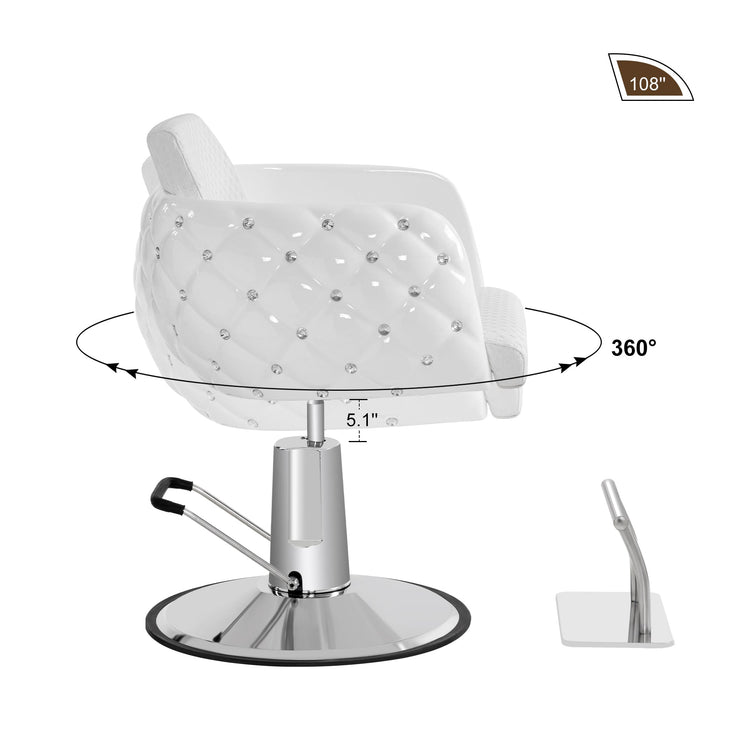 Salon Chair For Hair Stylist, Styling Chair For Home Salon Barbershop 8609