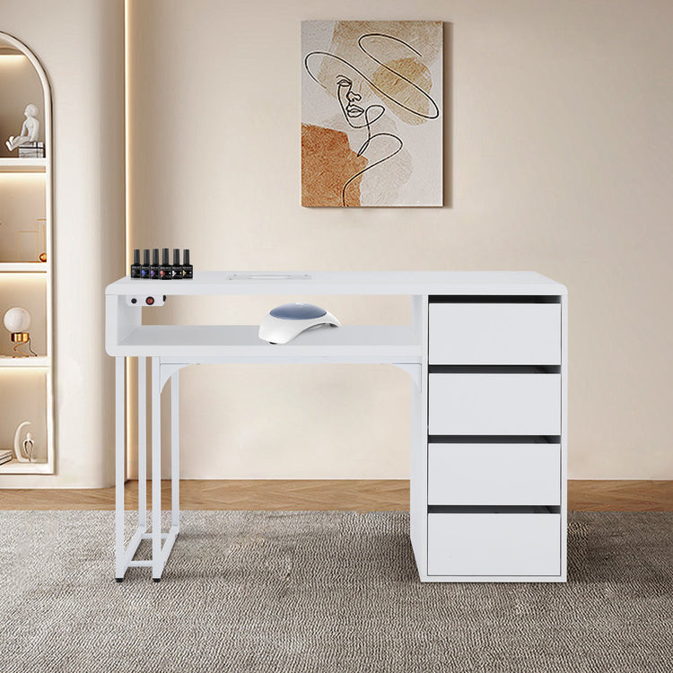 Nail Storage Desk With 60W Embedded Nail Vacuum Cleaner Vc229