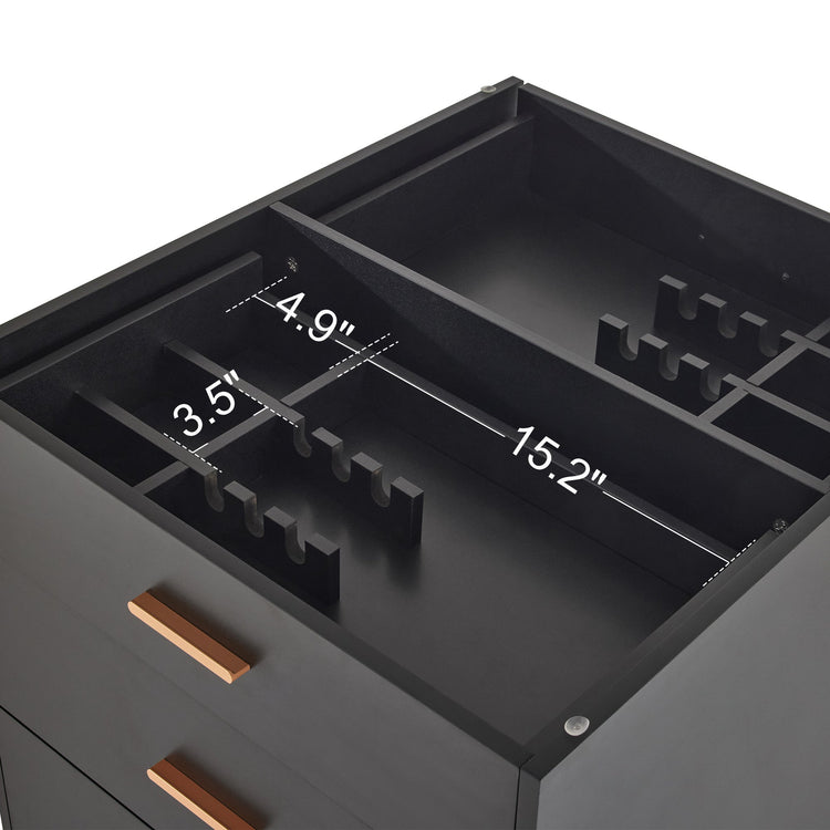 Dual Directional Tool Cabinet, Double-Sided Styling Barber Station With Glass 2017