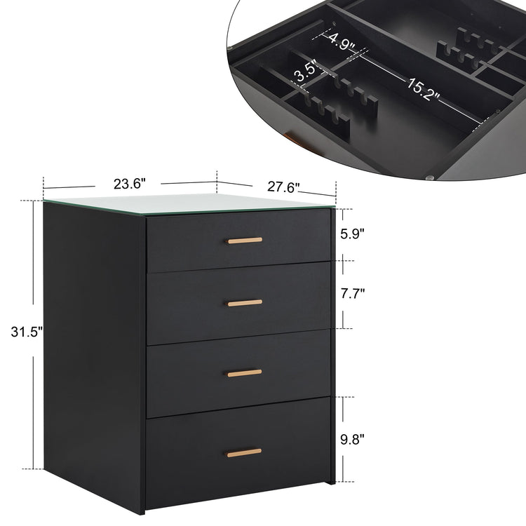 Dual Directional Tool Cabinet, Double-Sided Styling Barber Station With Glass 2017