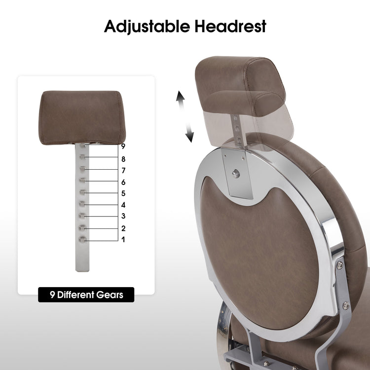 Barber Chair,Professional Reclining Salon Chair For Hair Stylist 8649
