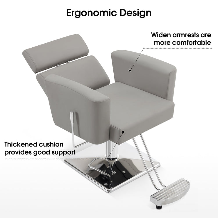 Barber Salon Chair For Hair Stylist, Hydraulic Reclining Styling Chair 9410