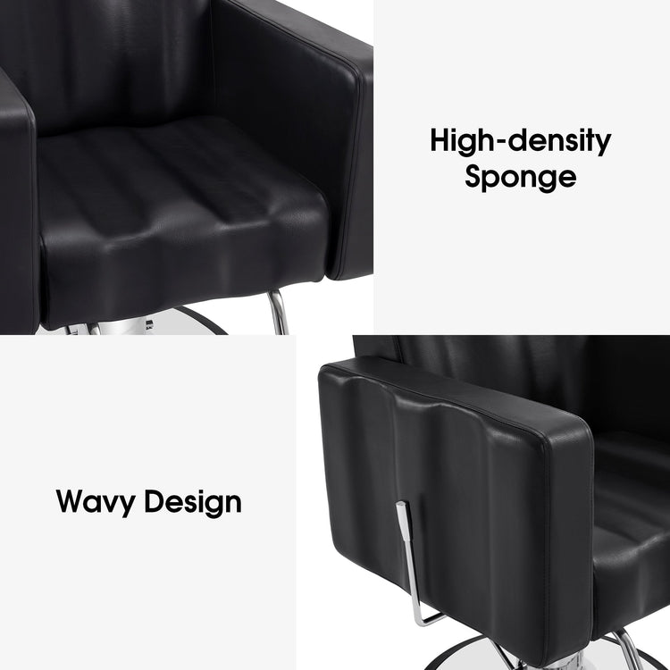 Reclining Barber Chair, Hydraulic Spa Salon Chair For Hair Stylist 9523