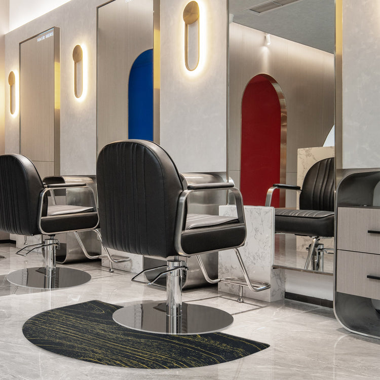 3'X4' Barber Mat Anti-Fatigue Floor Mat Circle 1"Thick 0025