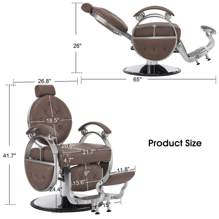 Barber Chair,Professional Reclining Salon Chair For Hair Stylist 8649