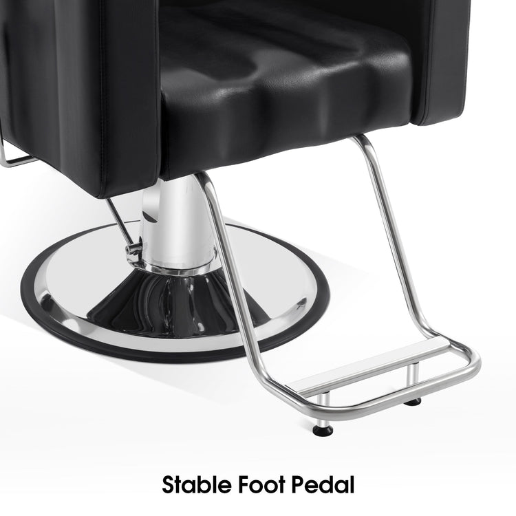 Reclining Barber Chair, Hydraulic Spa Salon Chair For Hair Stylist 9523