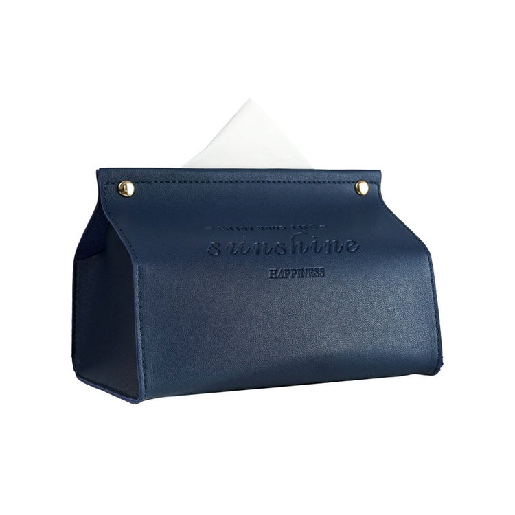 European Style PU Leather Tissue Box Holder