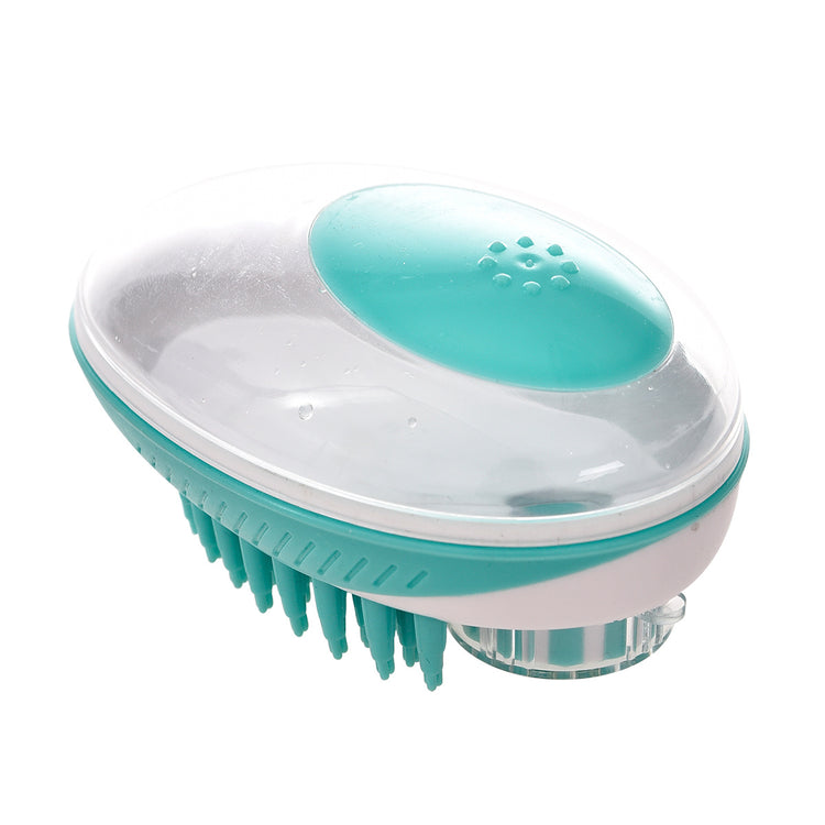 Pet Bath Brush 3 IN 1 [Shampoo Dispenser + Massage + Grooming]