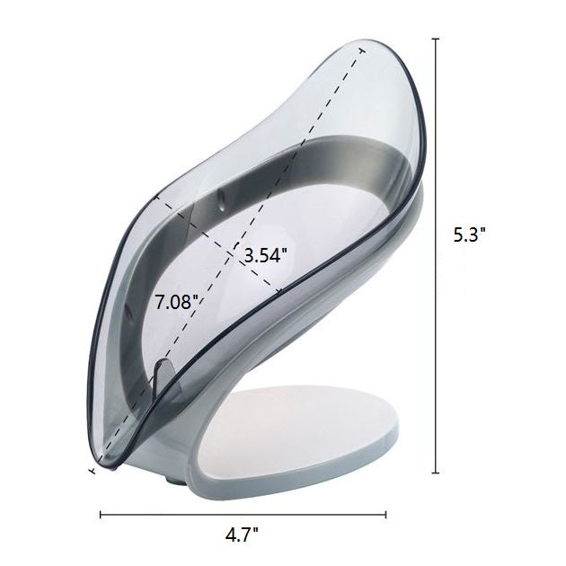 树叶造形多功能沥水香皂盒